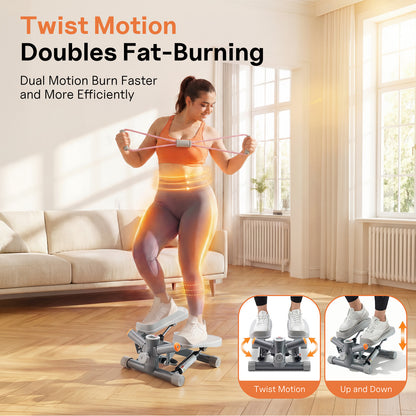 YYJO Twist Mini Stepper Steppers For Exercise at Home Stair Stepper, Portable Cardio Equipment, 330LBS Weight Capacity