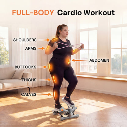 YYJO Twist Mini Stepper Steppers For Exercise at Home Stair Stepper, Portable Cardio Equipment, 330LBS Weight Capacity