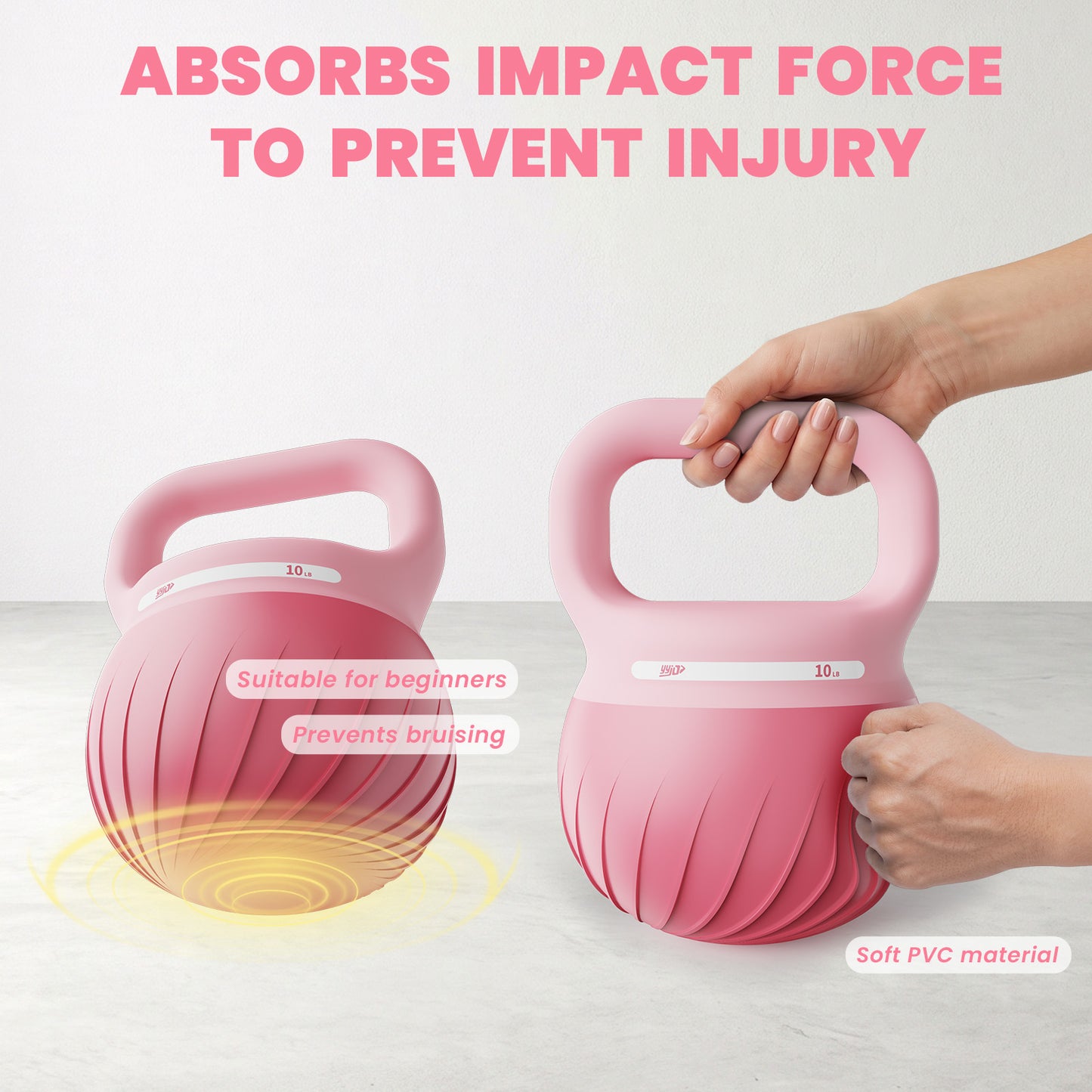 YYJO Soft Kettlebell 10 LBS for Women and Men