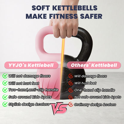 YYJO Soft Kettlebell 10 LBS for Women and Men