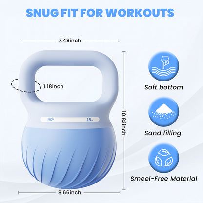 YYJO Soft Kettlebell, 15 LBS